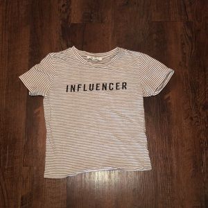 Black and white stripe shirt